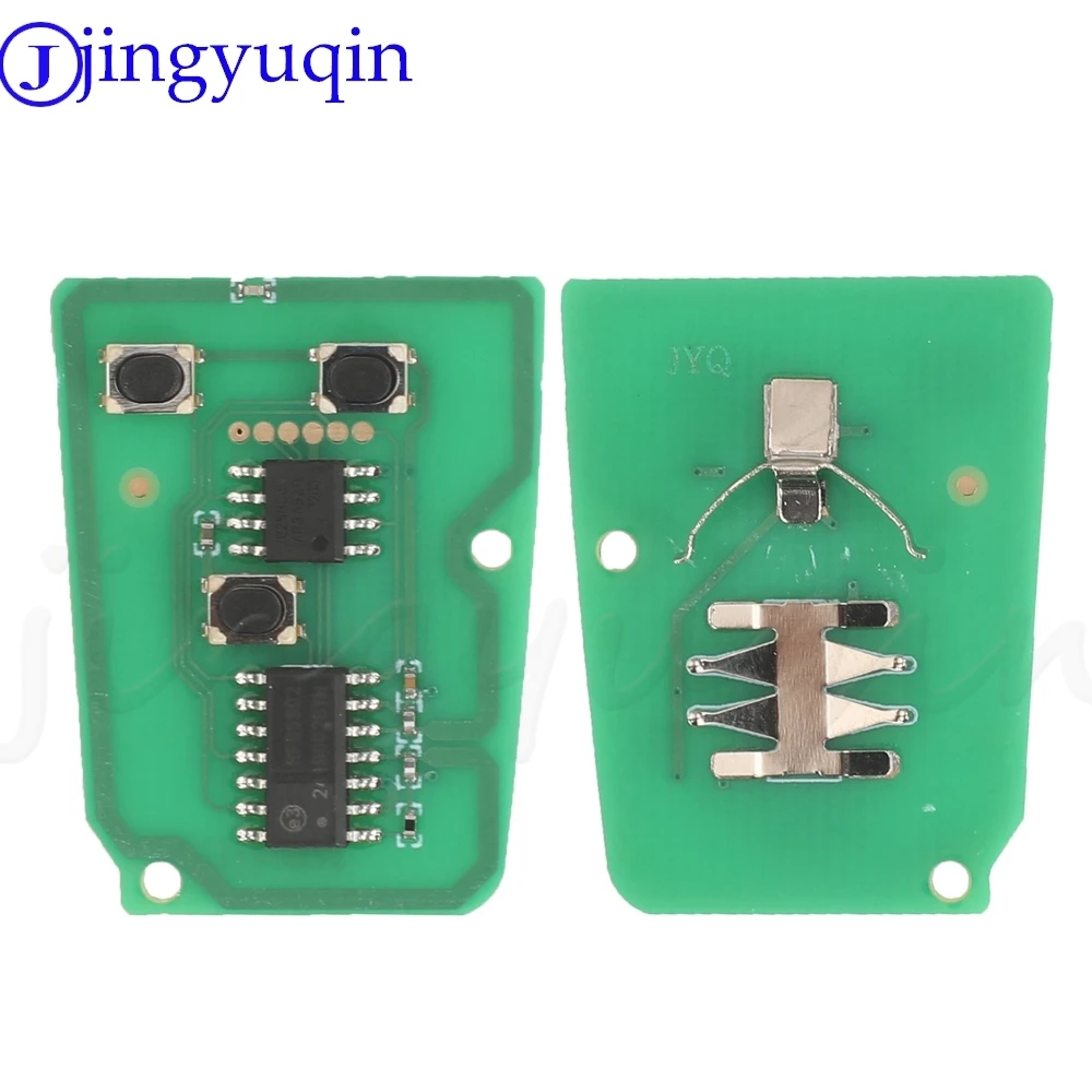 jingyuqin 2 Button Flip Remote Car Key 433MHz FSK ID70 Chip For Chevrolet Sail 2019 2020 2021+ Full Key Control Fob Uncut Blade