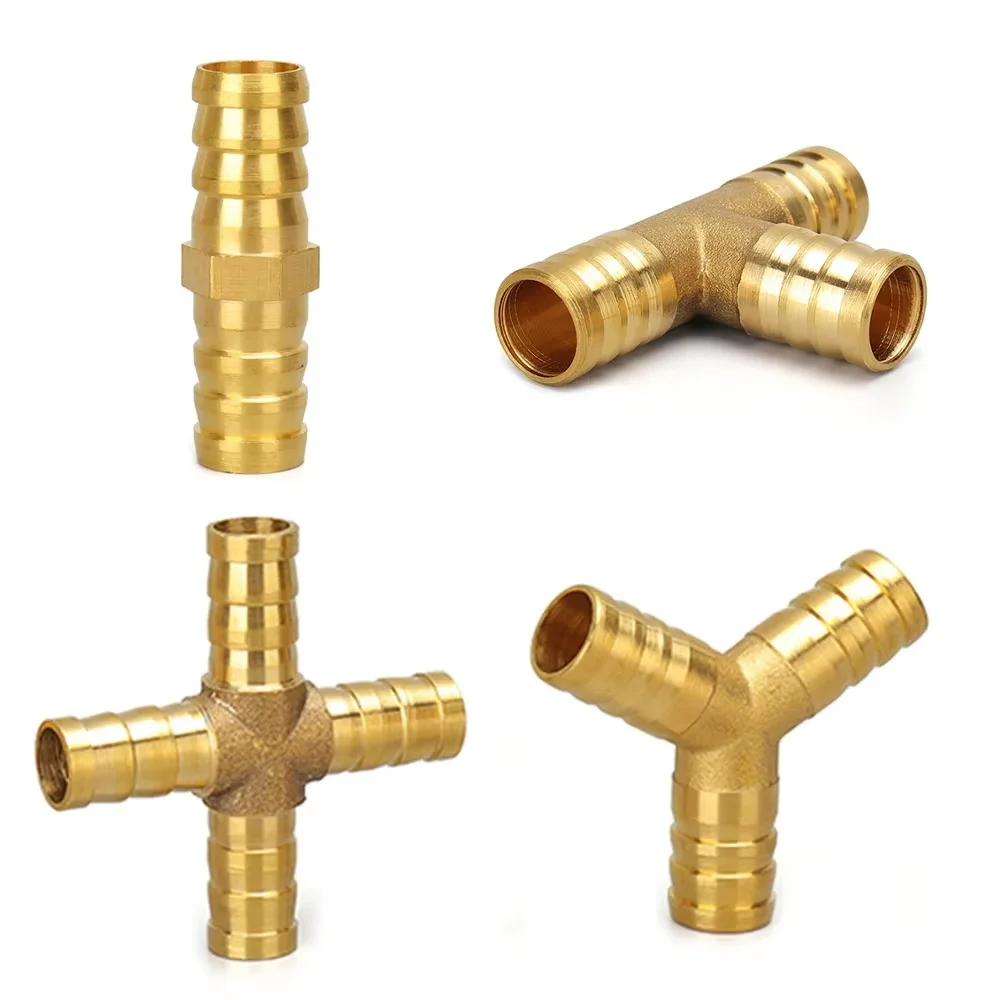 

For 4mm 5mm 6mm 8mm 10mm 12mm 16mm 19mm hose copper Pagoda Water Tube Fittings Brass Barb Pipe Fitting 2 3 4 way brass connector