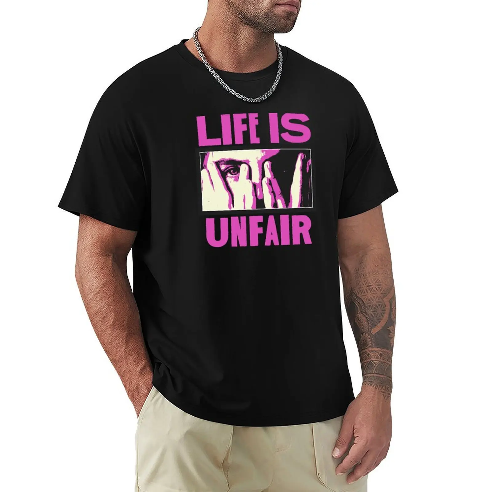 Life is Unfair T-Shirt Fashion Letter Print T-Shirt