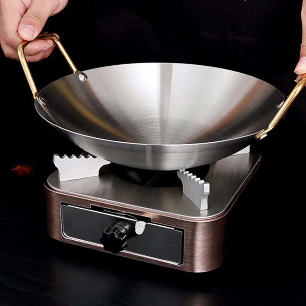 

1 шт. утолщенная кастрюля из нержавеющей стали с антипригарным покрытием, гладкая горячая кастрюля для приготовления супа, для использования в помещении и на открытом воздухе, сковорода из нержавеющей стали