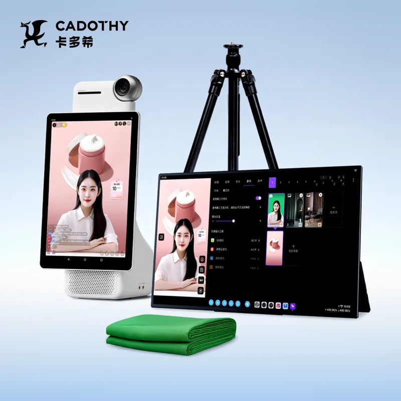 2024 Newest Live Streaming All-in-One with 50MP HD for Professional Green Screen Virtual Studio on TikTok, Facebook, and YouTube