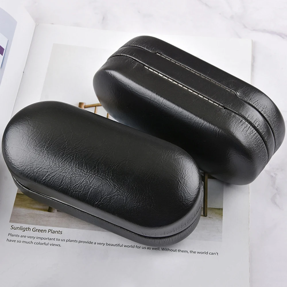 Hot Double Layer Glasses Case Box Spectacle Sunglasses Case Double Eyeglasses Case Dual Use Eyeglasses Container Multifunction