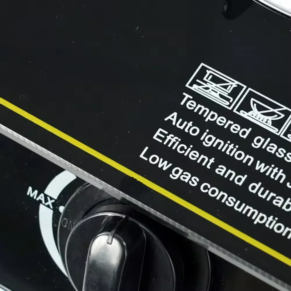 Piano cottura a gas a 3 fuochi con fornello a gas con accensione automatica per cucinare in casa con fornello a gas con accensione automatica per cucinare in casa