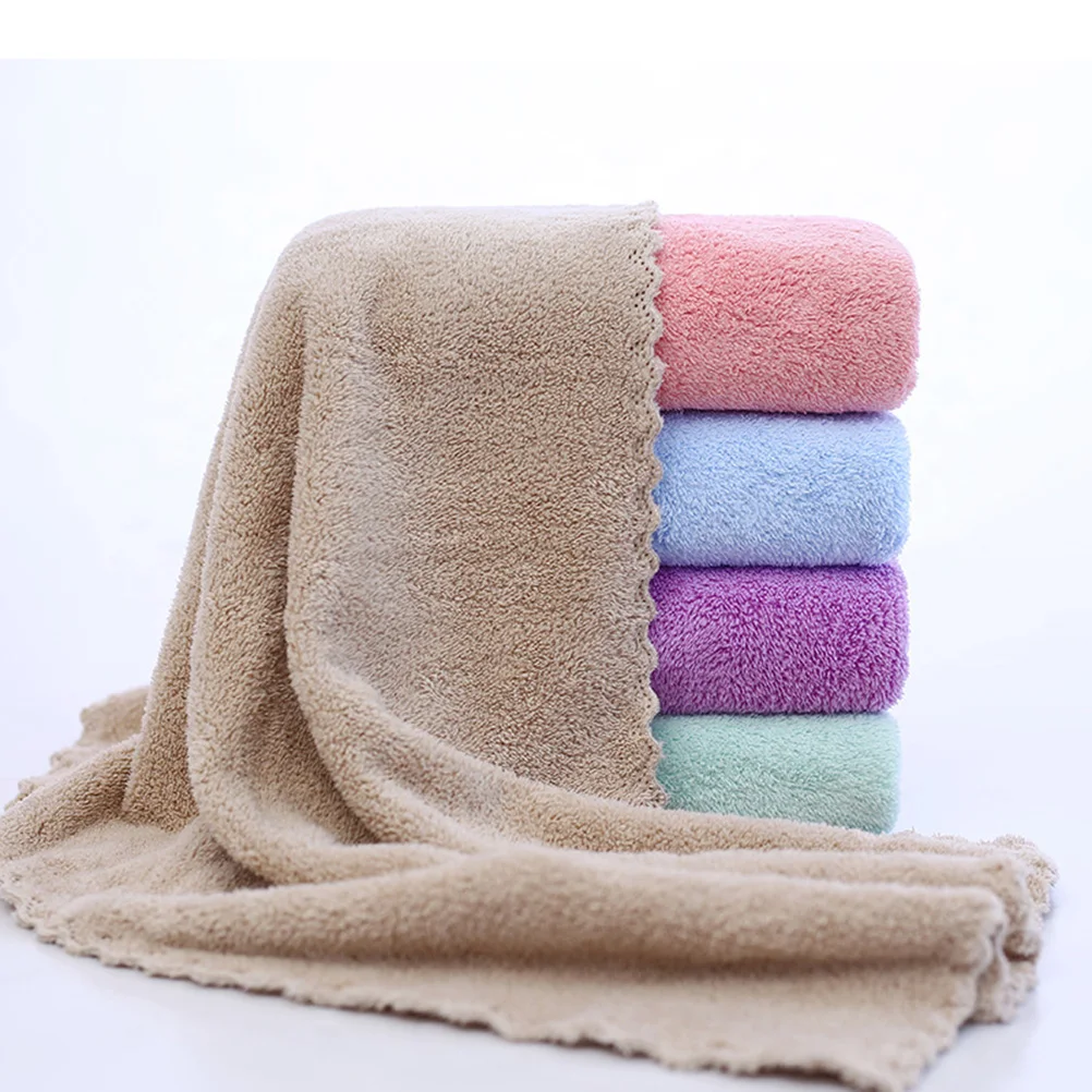 

5PCS Microfiber Soft Cleaning Washcloths Absorbent Wash Cloth Durable Travel Home Use Washcloth Makeup Removal
