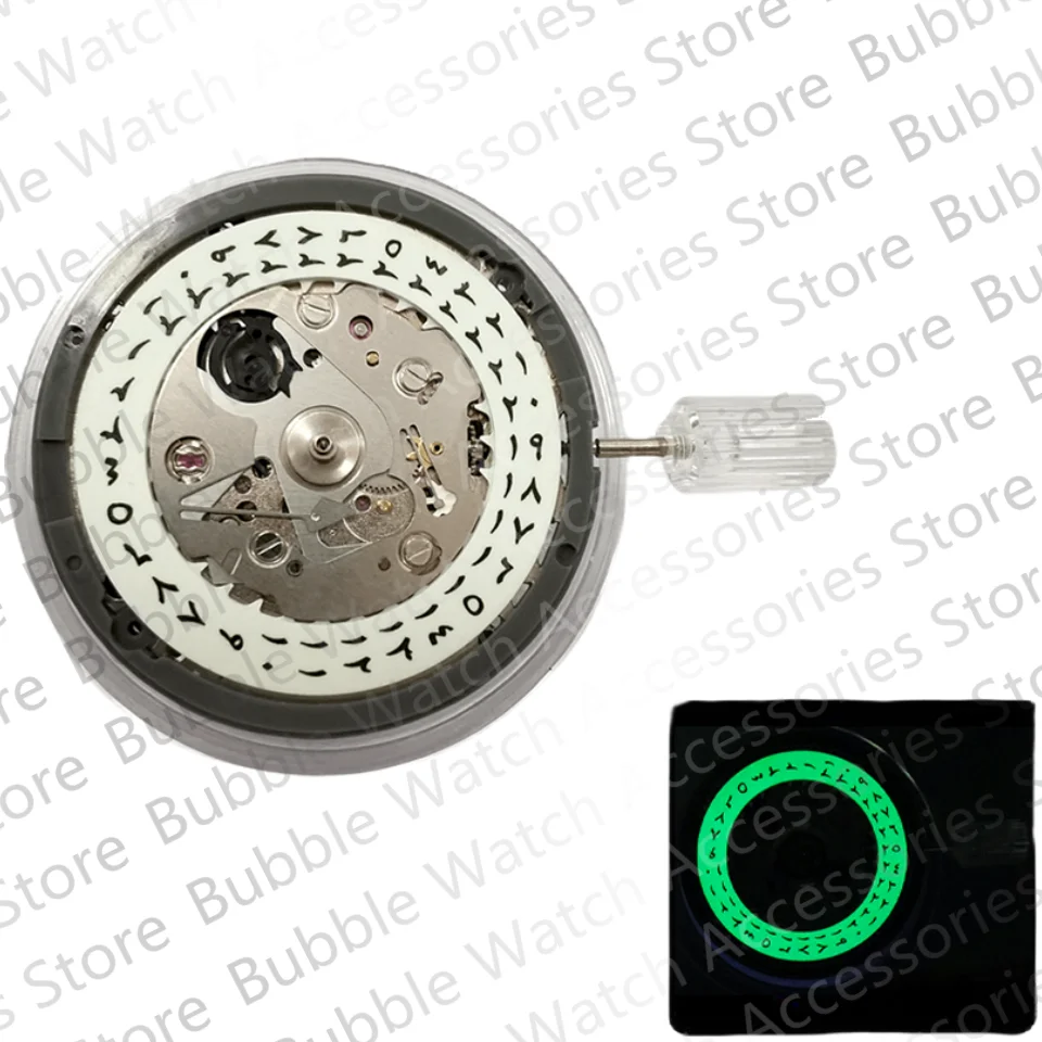 

Japan NH35 Movement C3 Green Luminous 3H Datewheel Mod Japan NH35A Mechanical Movement instead of 4R36/7S36