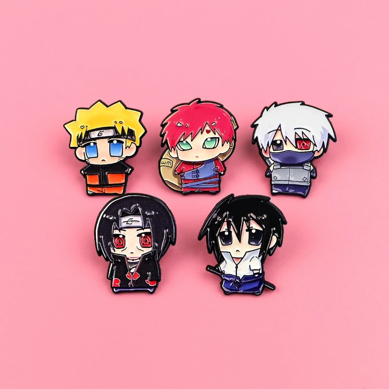 Naruto Japanese-style cartoon anime alloy brooch badge creative personalized bag accessory pin alloy brooch badge accessory