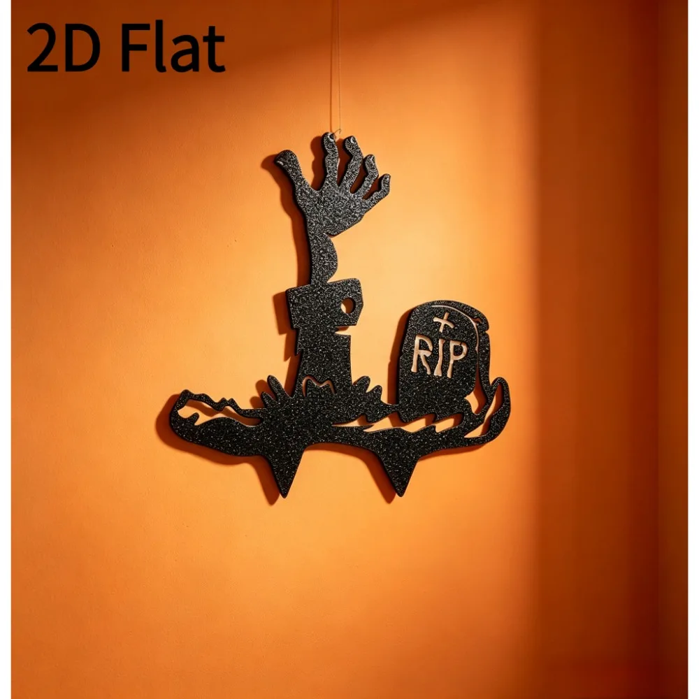 CIFBUY Metal Wall Art Wrought Iron Zombie Hand Sculpture Gothic Vintage Indoor Living Room Home Decor Ornament