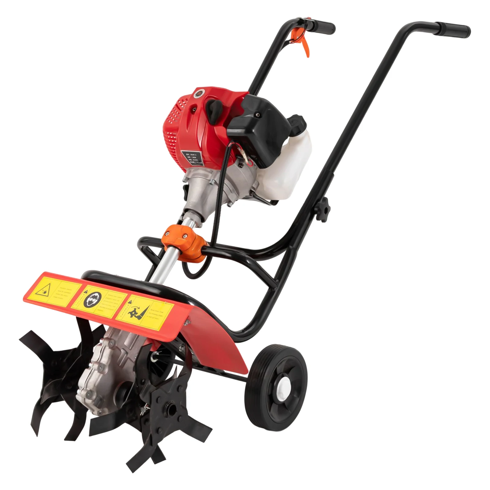 1.9kw 52cc Two Stroke Mini Gasoline Garden Tiller Garden Loosening Soil Machine Gas Powered Tiller Cultivator Rototiller