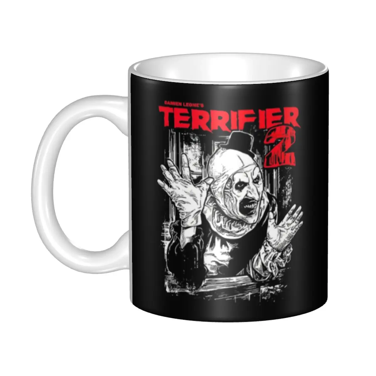 Personalized Terrifiers Halloween Horror Movie Mugs DIY Ceramic Tea Milk Coffee Cups