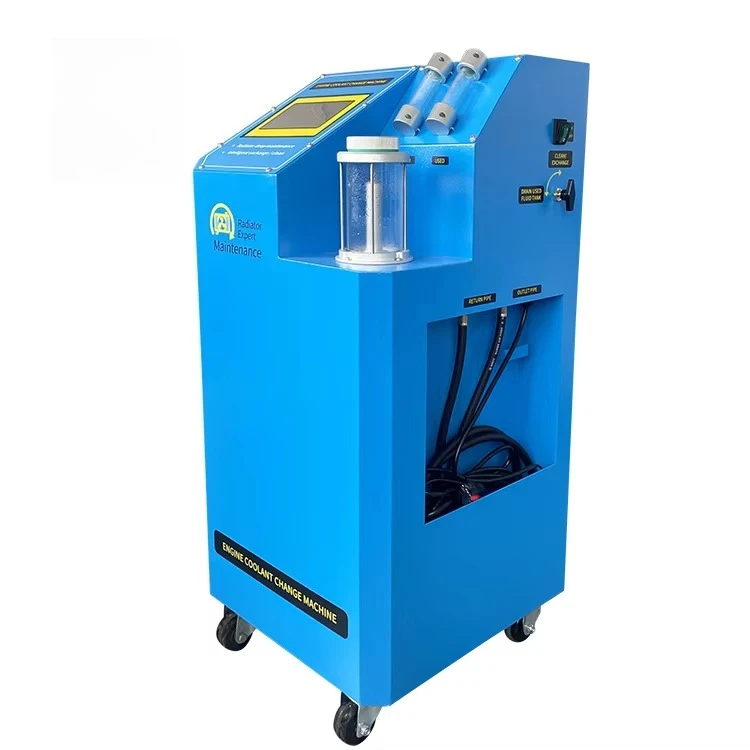 Fully Automatic Radiator Cooling System Flush 7 Inch Touch Screen Antifreeze Fluid Replace Automotive Coolant Exchange Machine