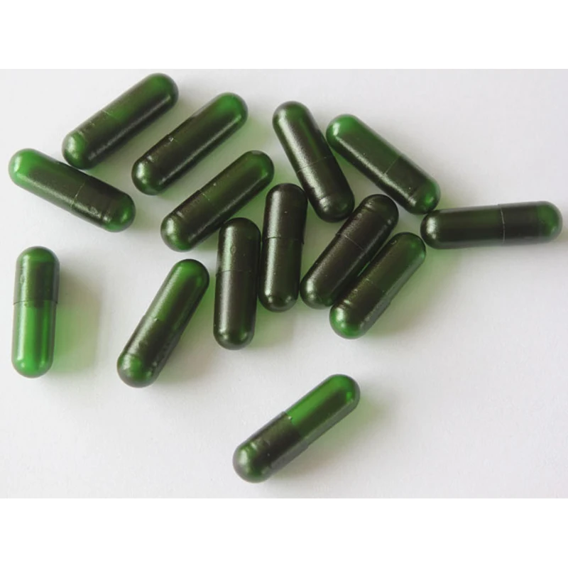 10000pcs SIZE 00 EMPTY Vegetarian (Vegi) CAPSULES translucent green HPMC Vegetable Empty Capsule - Joined Available Only