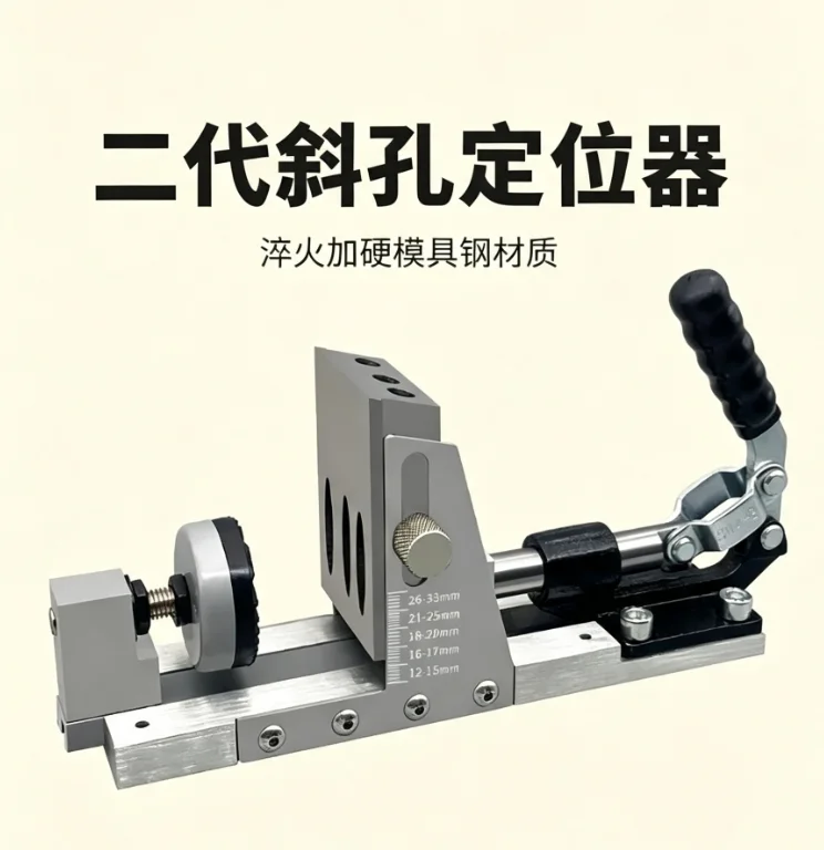 9Mm Oblique Hole Device Plug Screw Opening Positioner Woodworking Oblique Hole Wooden Board Oblique Eye Connection Tool