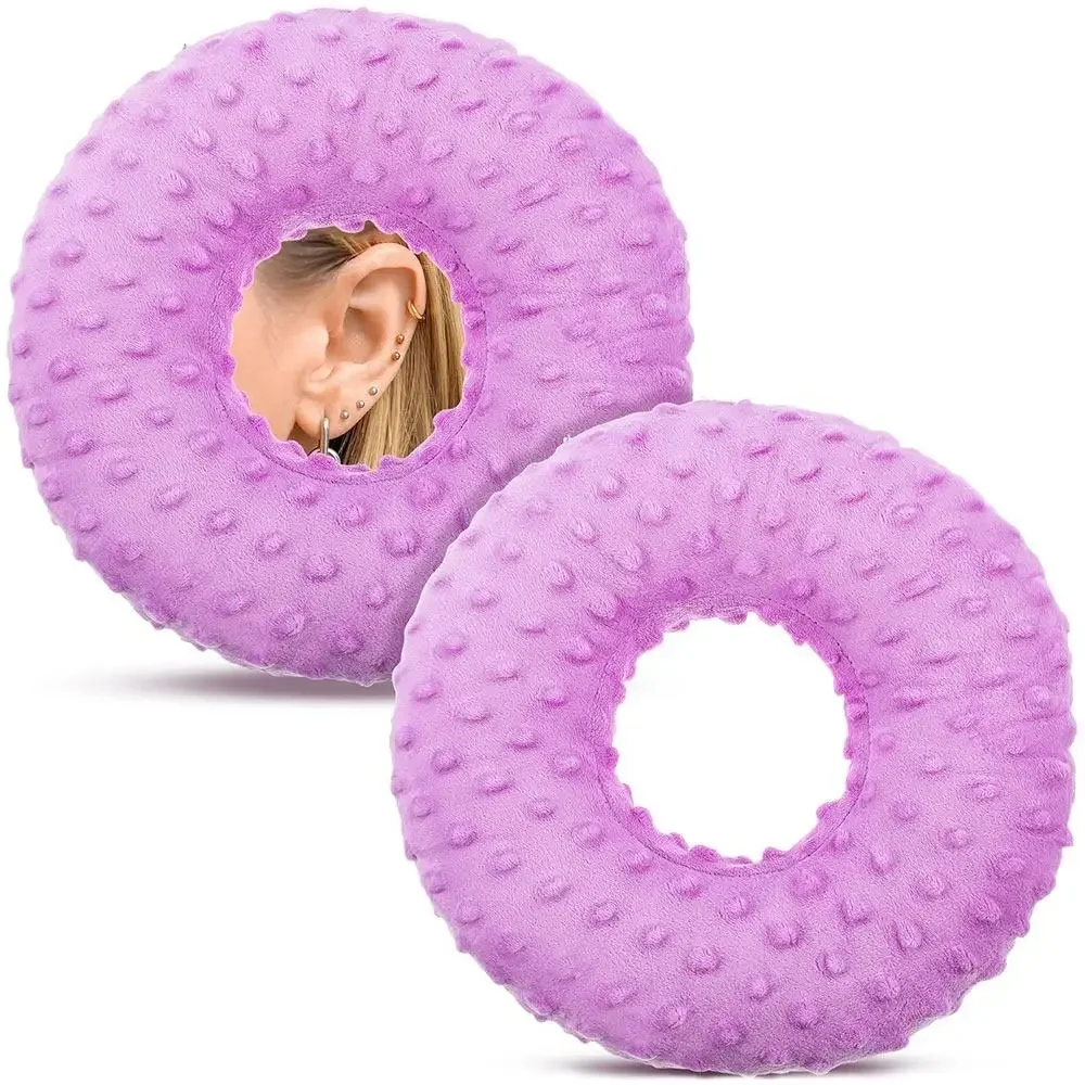 Cotton Filling Ear Piercing Pillow Breathable Ergonomic Pillow with Ear Hole Portable Comfortable Earring Pillow
