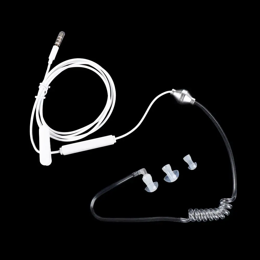 Talkabout Anti Radiation 3.5mm Anti Dust Mobile Phone Single Stereo with Air Pipe Spring Headset Earpiece Earbuds Earphone