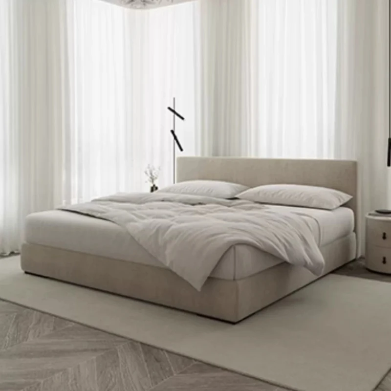 Simple Modern Bed Bedroom Frame Queen Double Castle Full Wooden Design Massage Bed Sleeping Princess Muebles Trendy Furniture