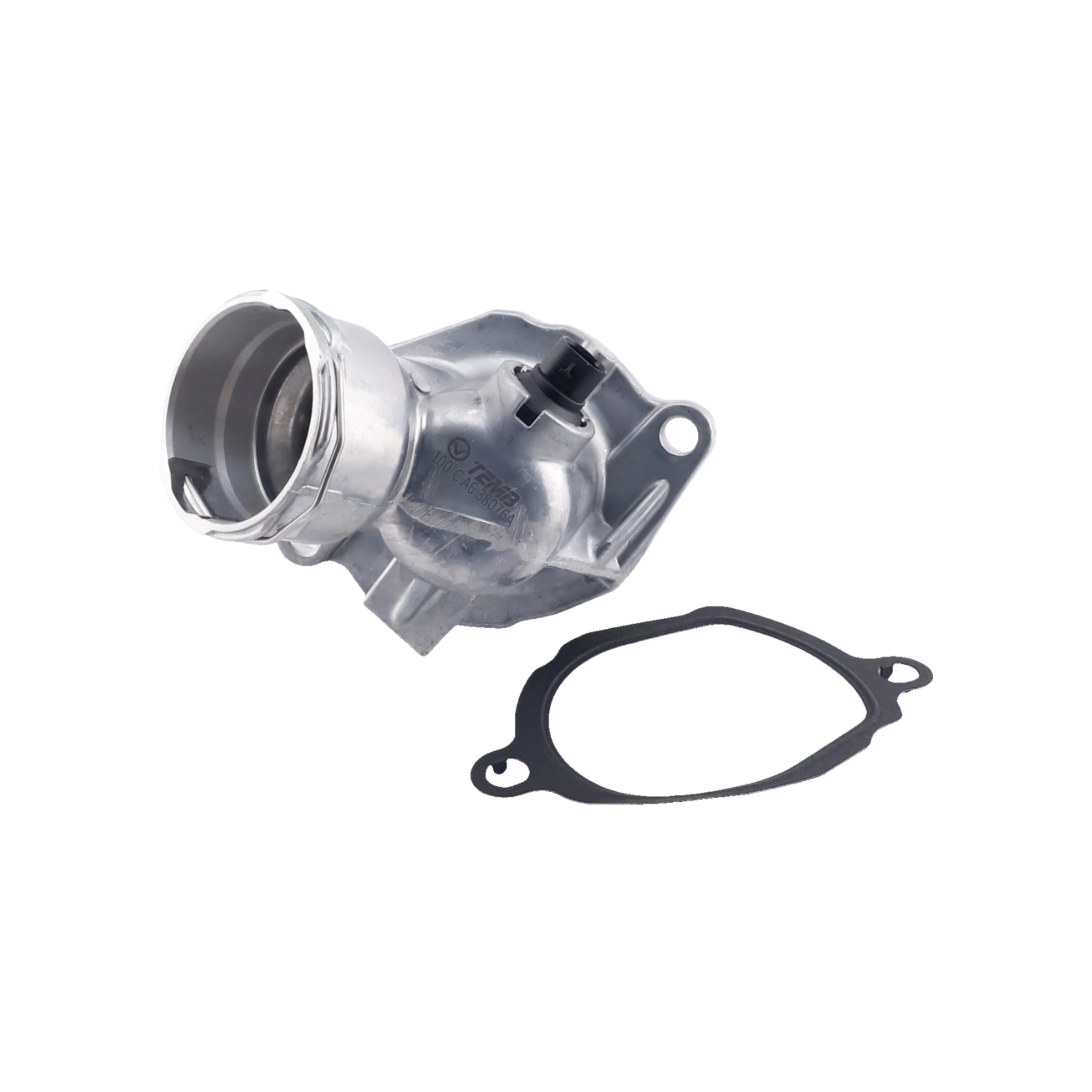 100℃ Engine Coolant Thermostat Housing Assembly With Sensor For BENZ C E R S CLK CLS GLK SLK CLASS A2722000415