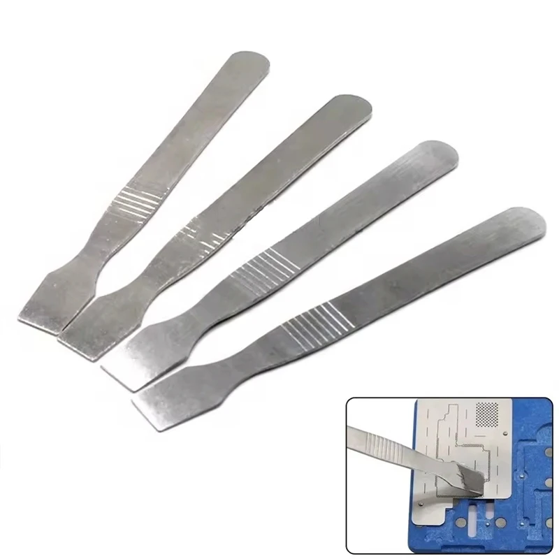 Electronic Repair Scraper 1/3/5Pcs Phone Repair Tools Metal Spudger Crowbar For Tin Solder Cleaning Phone Maintenance Accessory
