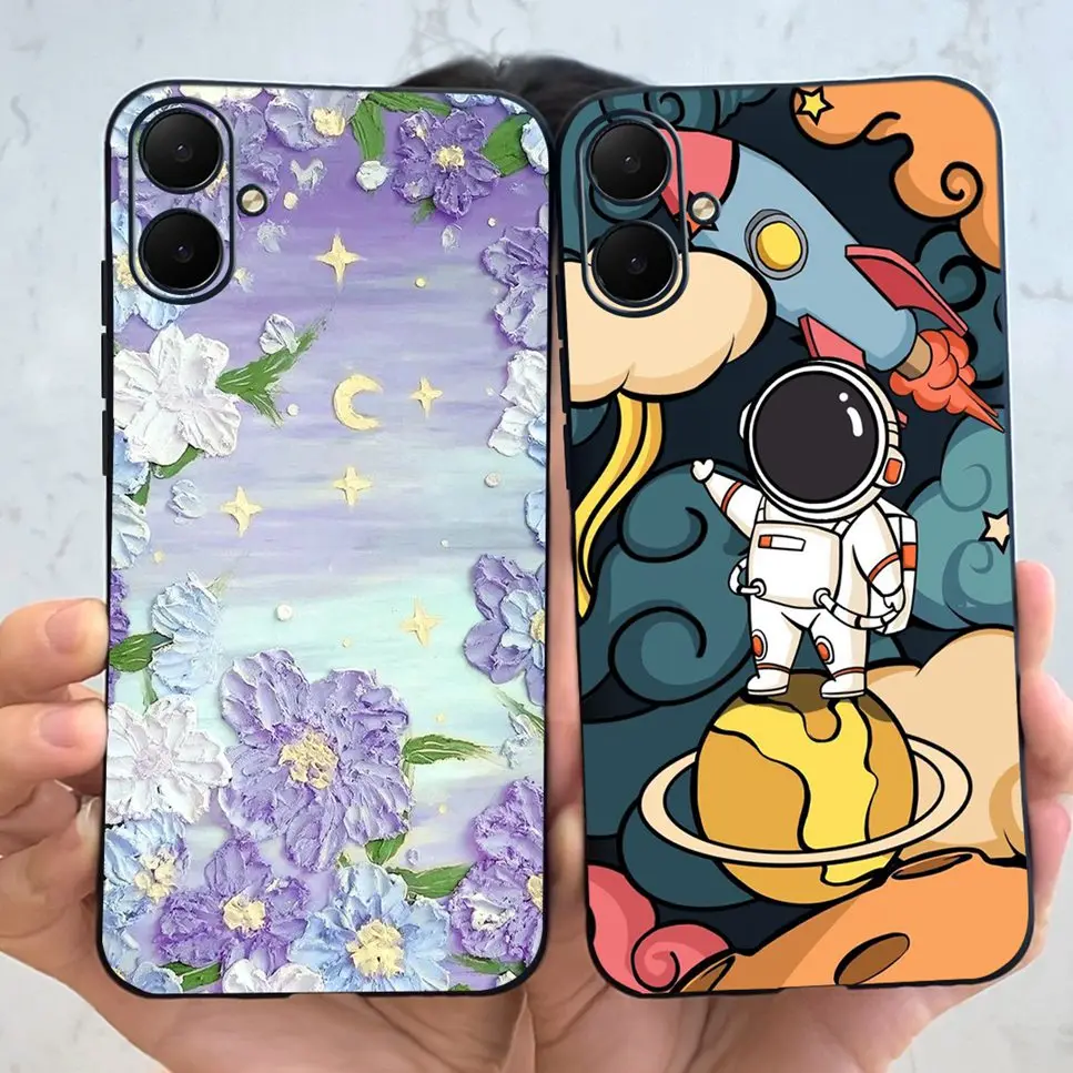 NEN For Samsung Galaxy A05 A 05S 4G Case Luxury Cute Flowers Crown Silicone Back Cover For Samsung A05 A 05S 2023 Phone Case
