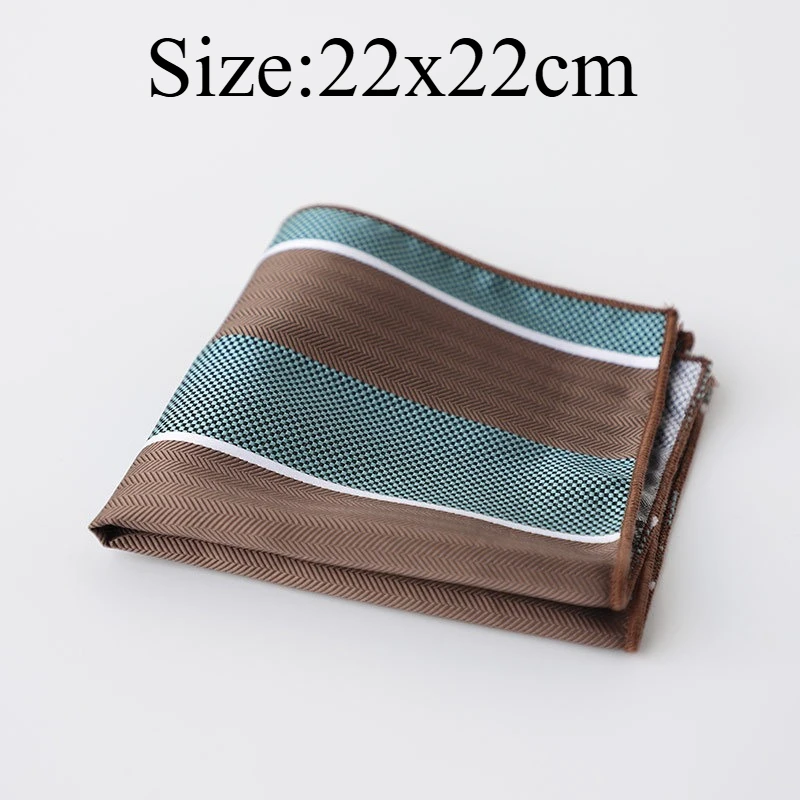 Suit Pocket Square Available for Separate Matching, Vintage Autumn New Arrival Pattern Striped Handkerchief Suit Decor Accessory