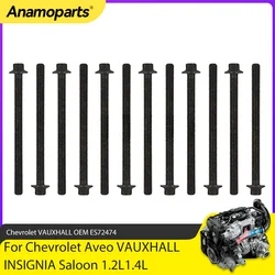 Engine Parts Cylinder Head Bolt Kit Fit 1.2 1.4 L For 2006-2017 Chevrolet Aveo VAUXHALL INSIGNIA Saloon 1.2L 1.4L L4 GAS ES72474
