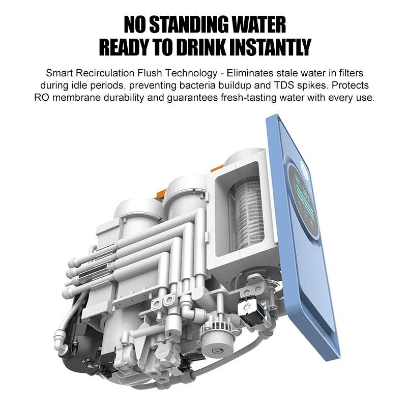 OEM New 1000 GPD Class 7 Tankless Housing Water Filter Reverse Osmosis Cabinet System Purifier Smart Control  & Real-Time