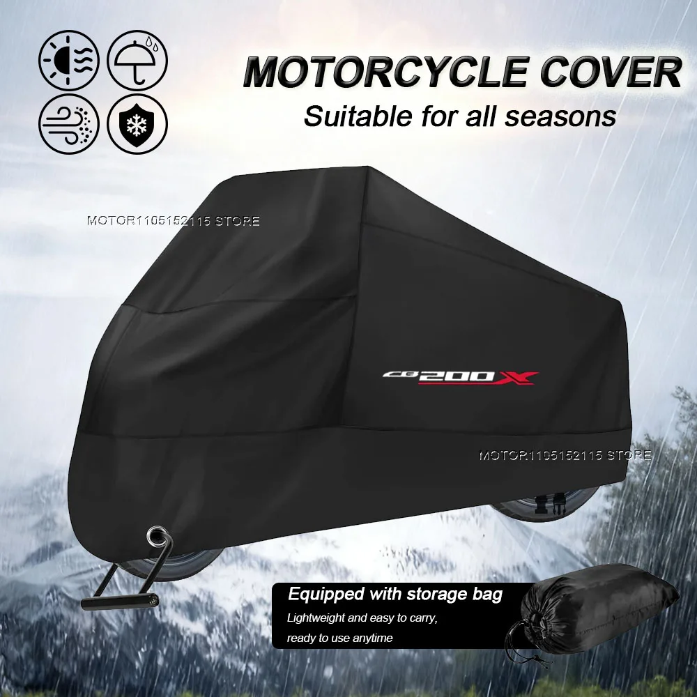 CB200X Motorcycle Cover UV Protection Dustproof Snowproof Outdoor Waterproof Motorcycle Rain Cover For Honda CB 200X cb200x