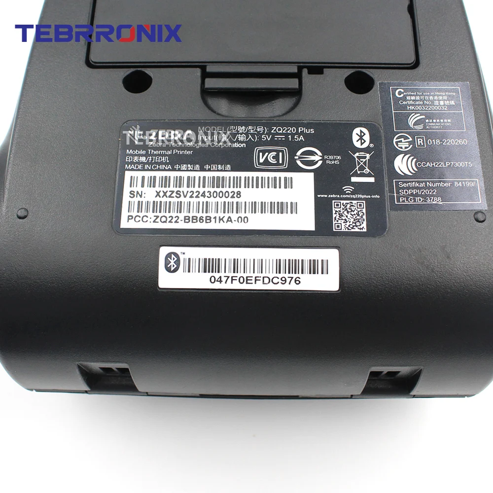 ZQ22-BB6B1KA-00 New Original Mobile Barcode Printer for Zebra ZQ220 Plus 203dpi Thermal Label Printer