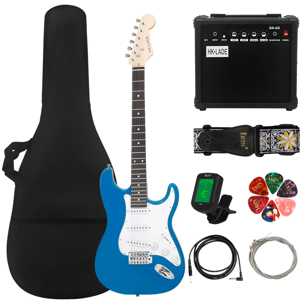 

HK·LADE 6 Strings 39 Inch Electric Guitar 22 Frets Maple Body Rosewood Fingerboard Electric Guitarra With Parts & Accessories