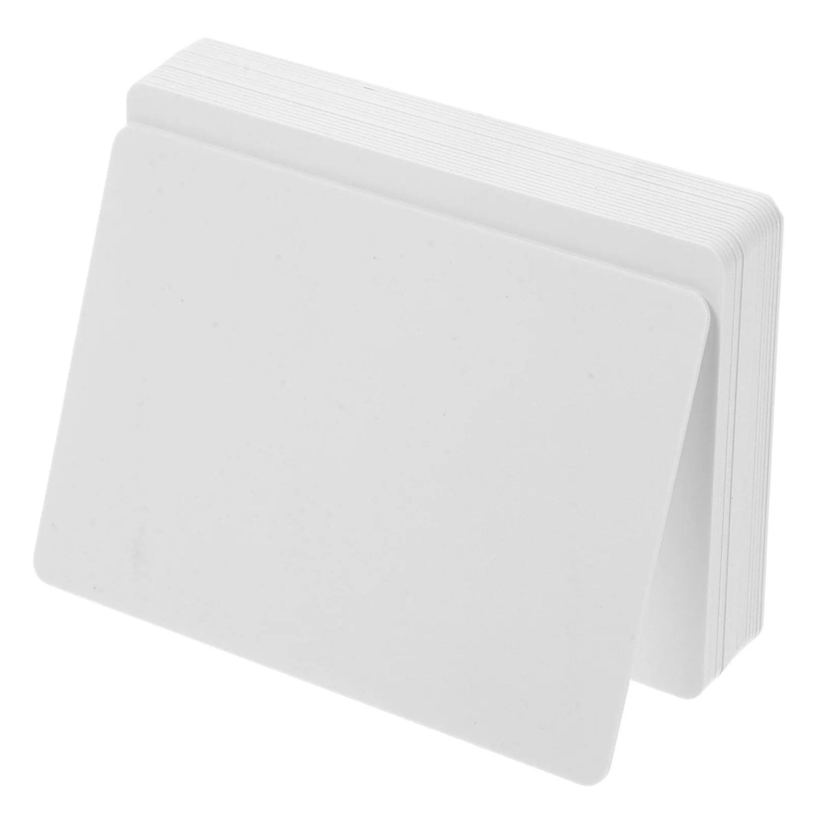 20 قطعة بطاقات عمل PVC فارغة مزدوجة الجوانب قابلة للطباعة بطاقة PVC بيضاء فارغة لشارات الهوية بطاقة بلاستيكية مقاومة للماء