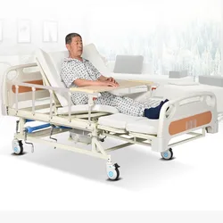 Factory wholesale ABS manual double shake two-function nursing bed multi-function medical bed elderly patient hospital bed