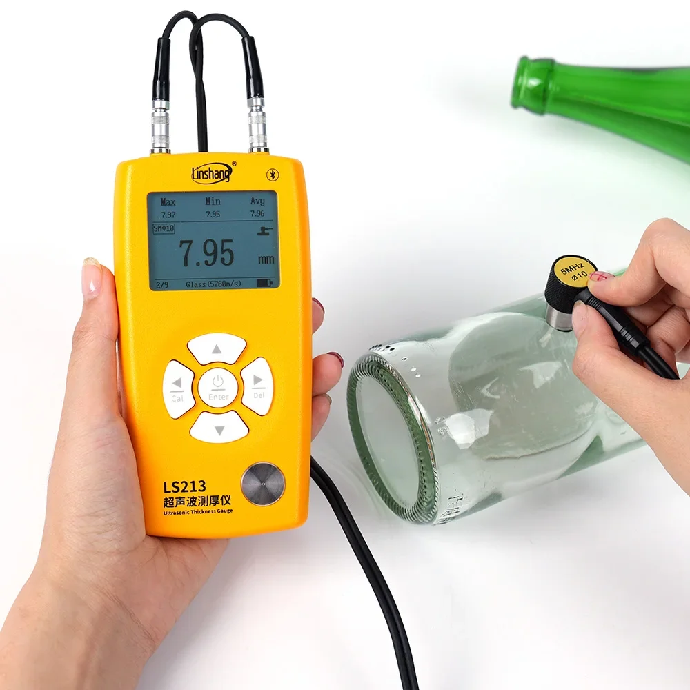 LS213 Digital Ultrasonic Metal Thickness Gauge Meter Through Coating Portable Tester Price Ultrasonic Thickness Meter For Metal