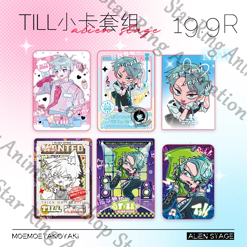 

Anime Alien Stage Till Ivan Mizi Sua Hyuna Luka Original Double-sided Card Coated Paper Cospaly Cartoon Gift Assembly Decorate