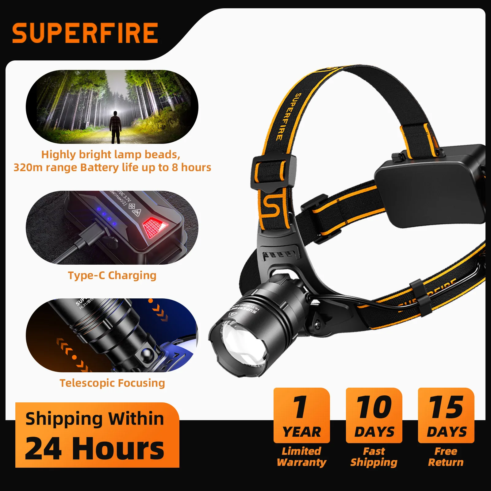 superfire-hl31-xhp90-lampe-frontale-led-36w-usb-c-lampe-de-poche-frontale-rechargeable-super-lumineux-zoom-phare-pour-camping-lanterne-de-peche