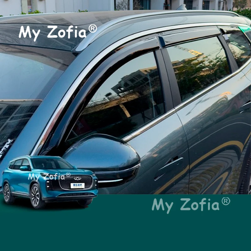 لشيري تيجو 8 برو 2025 2026 نافذة السيارة قناع المطر الشمس الحرس غطاء منحرف الطقس المطر الحرس ظلال اكسسوارات