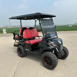 2+2 Seater Electric Mini Club Golf Car Disabled Mobility Scooter 4 Seater Lithium Battery Operated Golf Cart