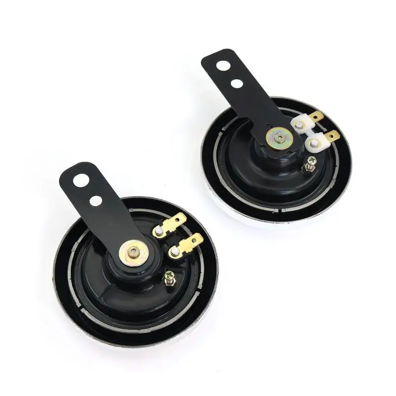 1Pcs 60V Electric Horn With Loud Stable Sound And Chrome Plated For Scooter
