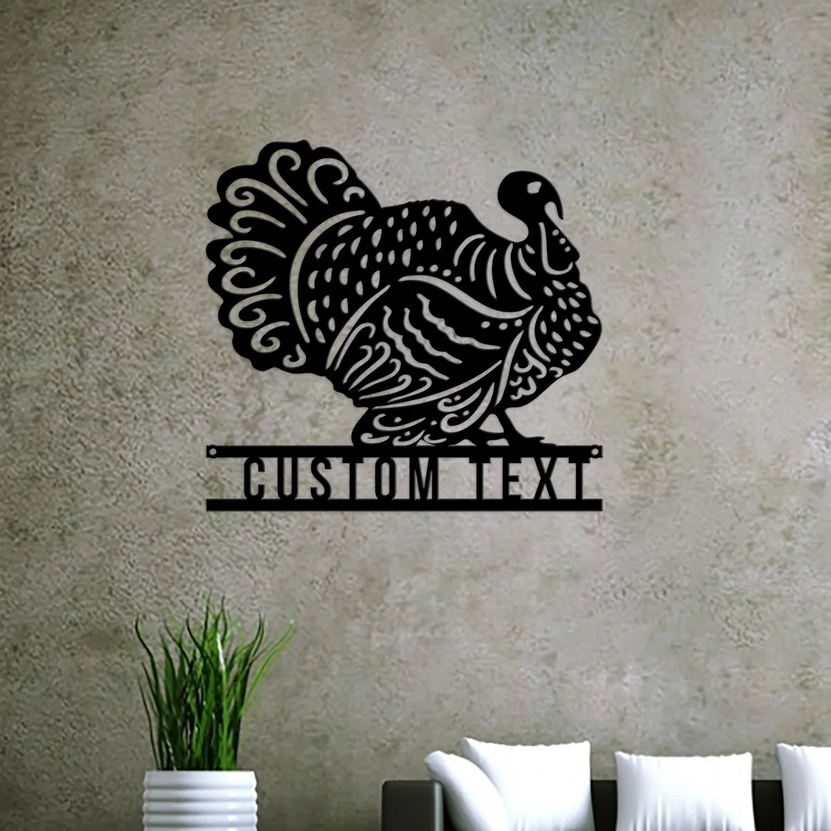 

Custom Personalized Turkey Metal Wall Art, Turkey Fall Sign, Fall Decoration, Thanksgiving Gift, Thanksgiving Decor