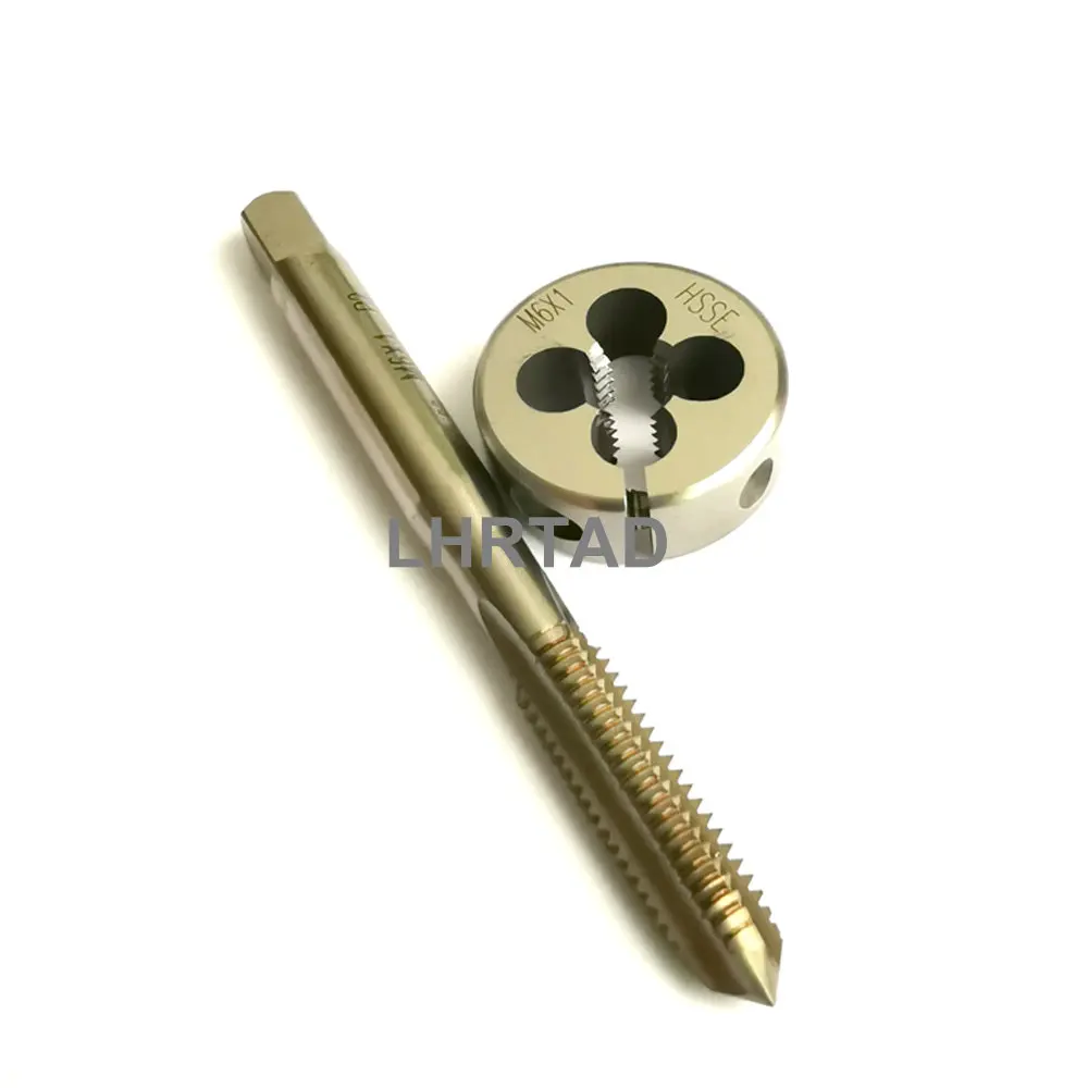 Imagem -02 - Hsse-rosca Tap Die Grupo Espiral Ponto Direto Caneladas m6 Metric Plug Machine M6x1.25 M6x1 M6x0.75 M6x0.5