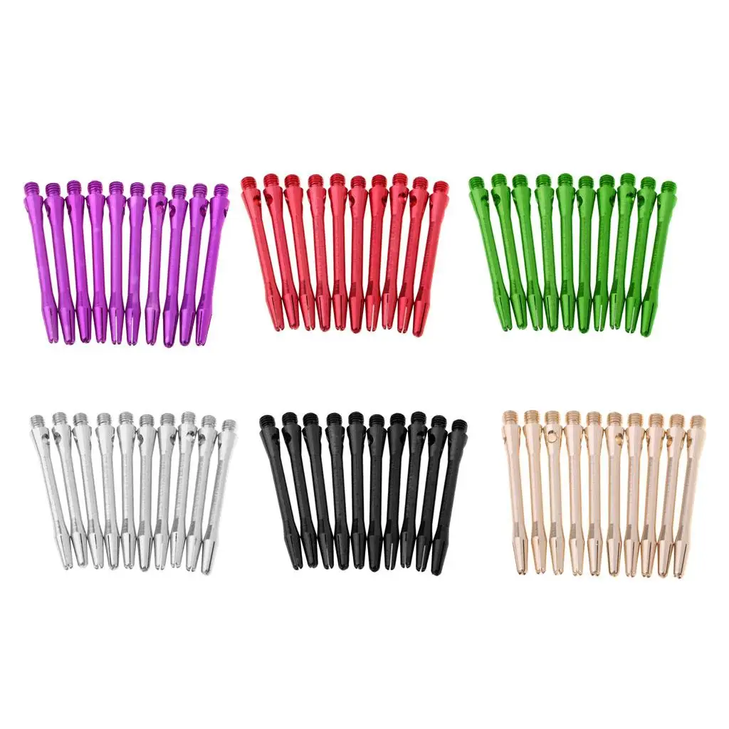 

Dart Stems 10 Pieces Aluminum Alloy Dart Shafts for Professional Plastic Tip Darts 20 Gr and Darts Sets