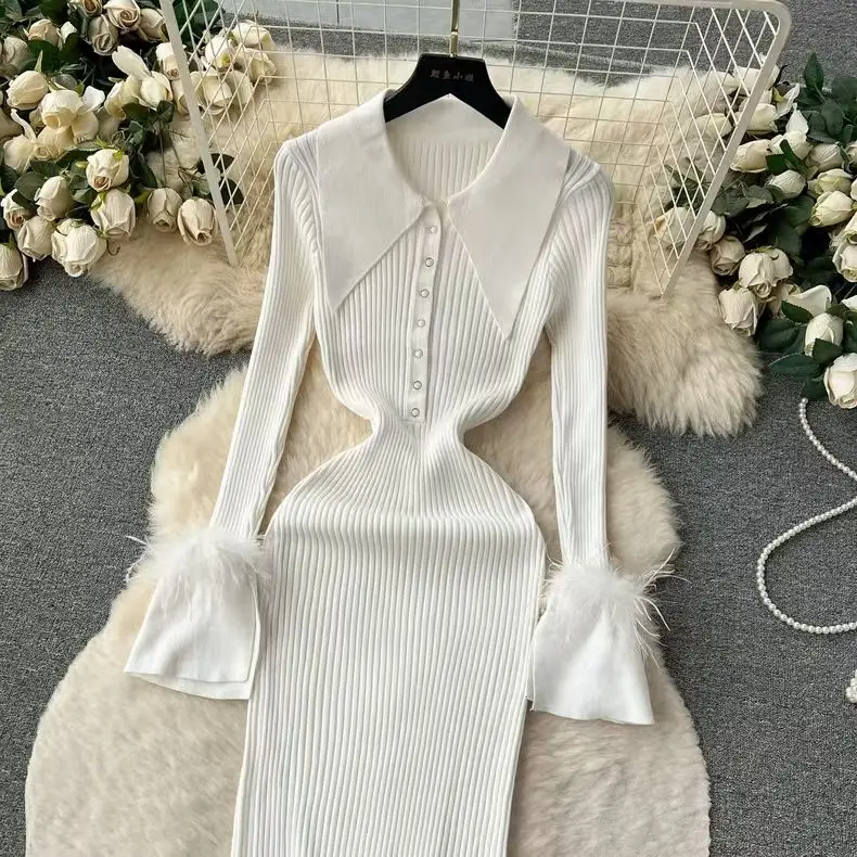 ドレス レディースドレス ミニ 秋 コーデュロイ パネル付き ボタン付き カジュアル 構造化された プレッピー アカデミー Hタイプ シワ防止 シンプル 若々しい