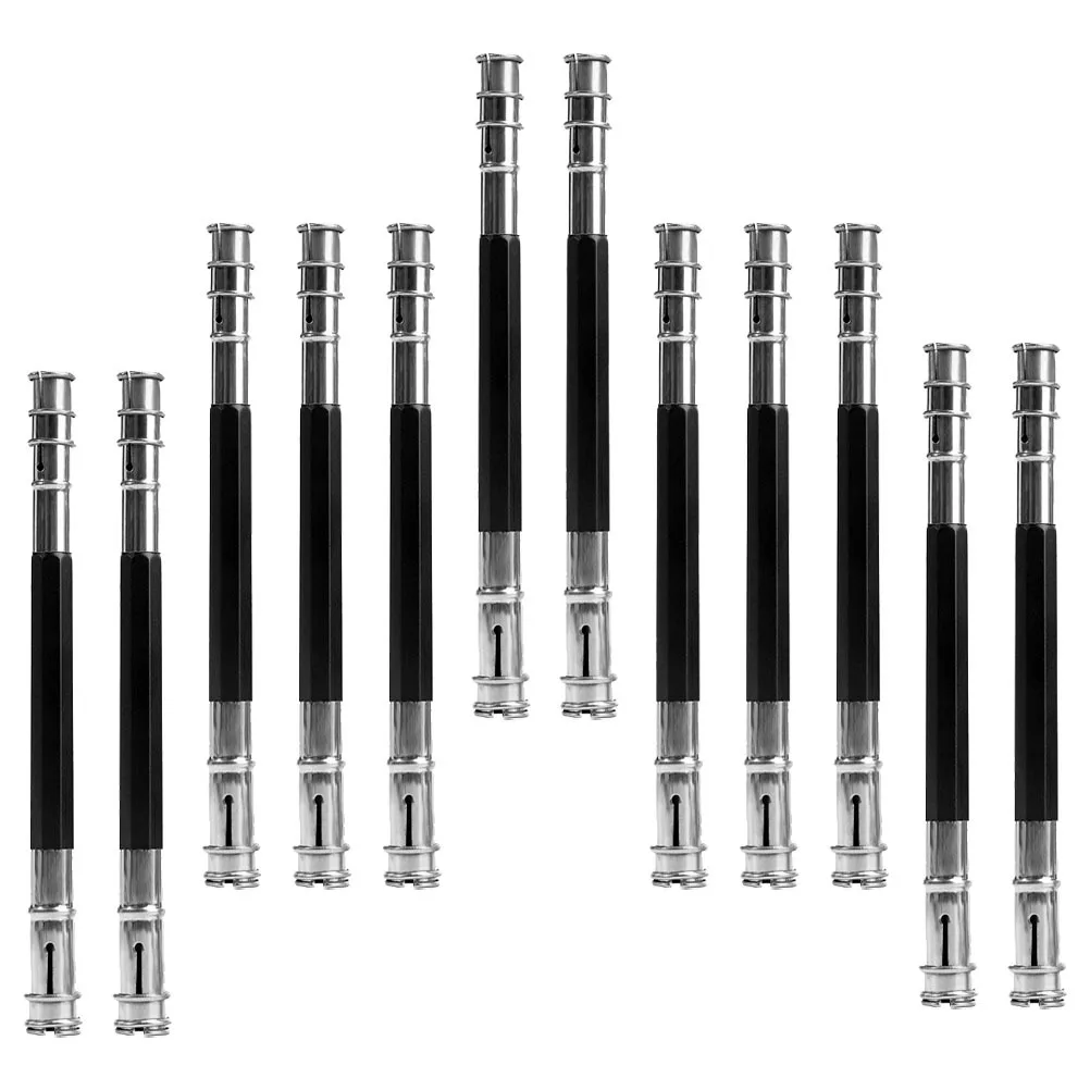 

12 шт., удлинитель для карандашей, короткий держатель для карандашей из нержавеющей стали для детей, взрослых, студентов, офиса, школы, художественный рисунок, эскизы, письмо