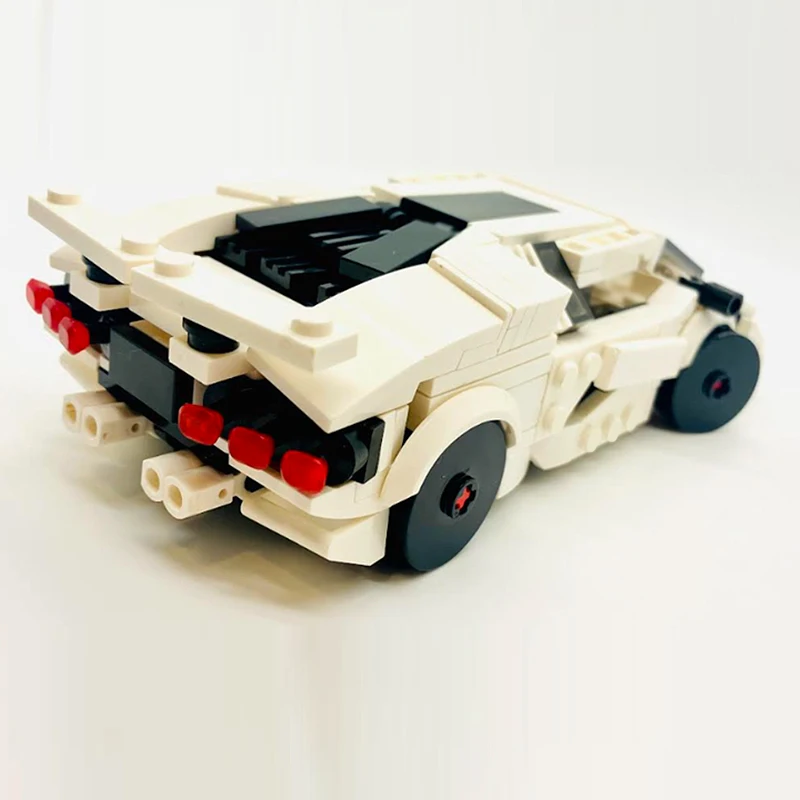 Speed Racing Car Model MOC Building Bricks Countach LPI 800-4 Hypercar Modular Technology Children Holiday Gifts Assemble Toys