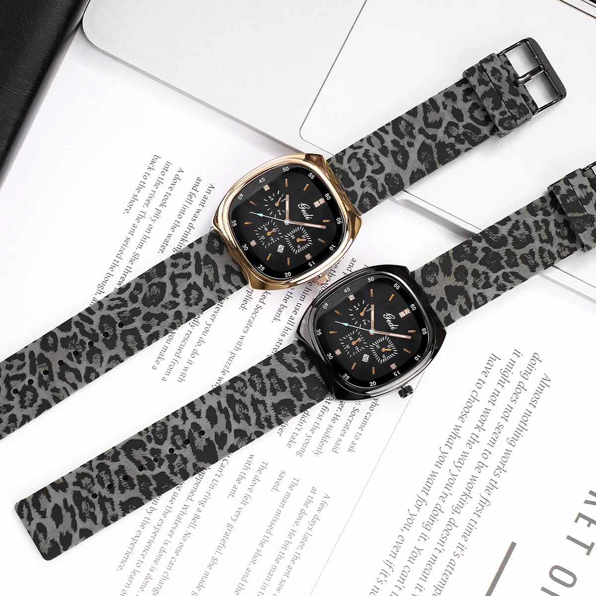 Women Watch Light Luxury Niche Large Dial Calendar Waterproof Student  High Beauty Silicone Watch Female Fashion Quartz Watches