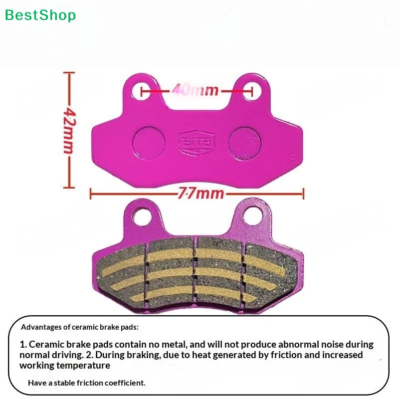 〔Vic〕 Front Rear CBX Disc Brake Pads Universal Motorcycle Black Gold Nano Ceramic Brake Pads For Delivery Rider Special Brake