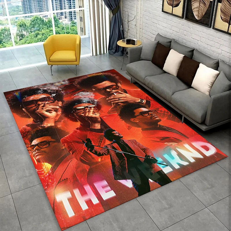 THE WEEKND,XO Alternative R&B Abel Tesfaye Carpet Rug for Bedroom Living Room Sofa Doormat Home Decor,Kid Area Rug Non-slip