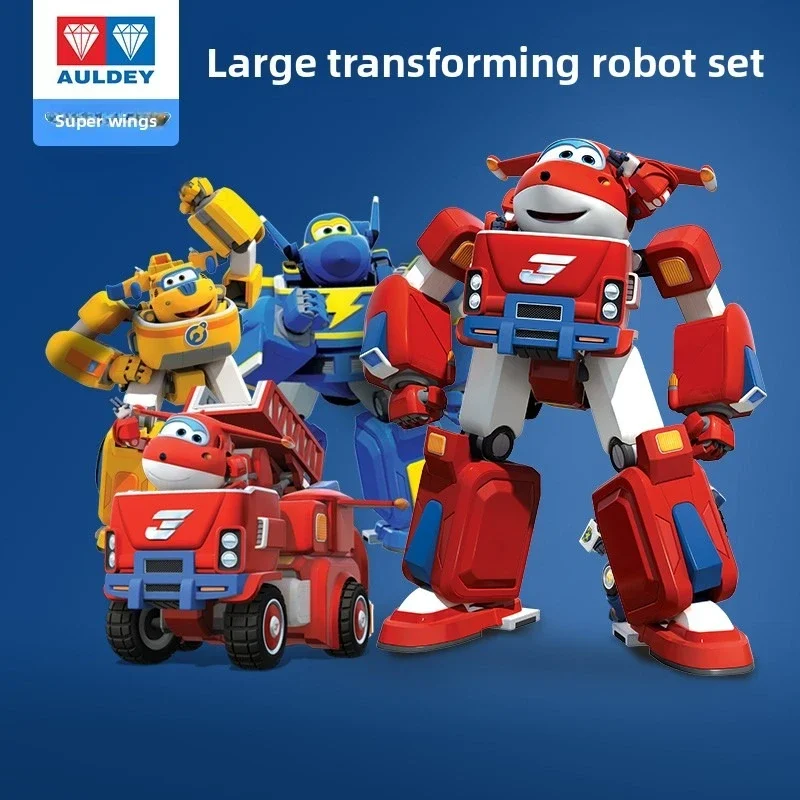 在庫あり AULDEY ‌   本物のスーパーウイング Duoduo ミリー変換コンビネーションメカマシンセットモバイルフィギュアモデルホリデーギフト