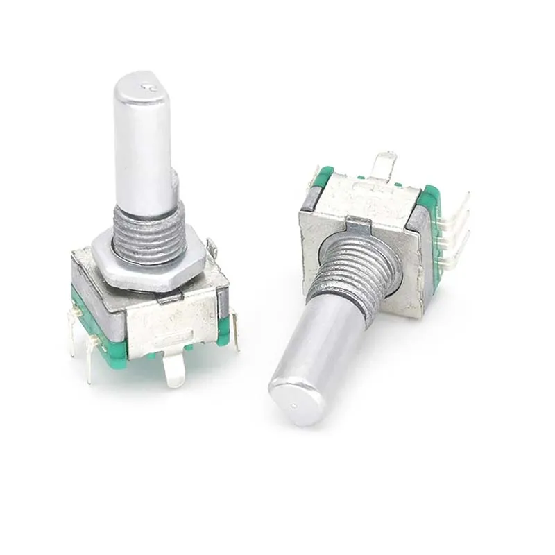 1pcs 20 Position 360 Degree Rotary Encoder EC11 w Push Button 5Pin Handle Long 15mm 20MM With A Built In Push Button Switch