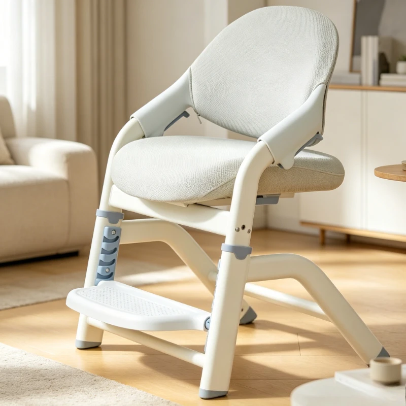 Kids Ergonomic Study Chair, Adjustable Height Writing Stool, Triangular Structure Posture Corrector, Student Home Desk Seat