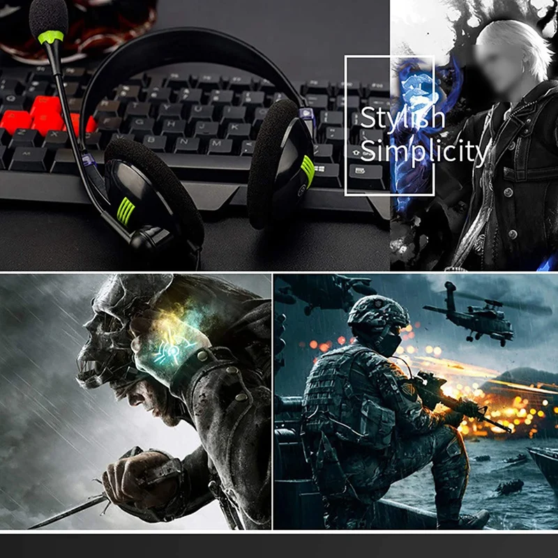 سماعة رأس سلكية USB مع ميكروفون على الأذن مع مفتاح ميكروفون للتحكم في مستوى الصوت للكمبيوتر/الكمبيوتر المحمول/الهواتف