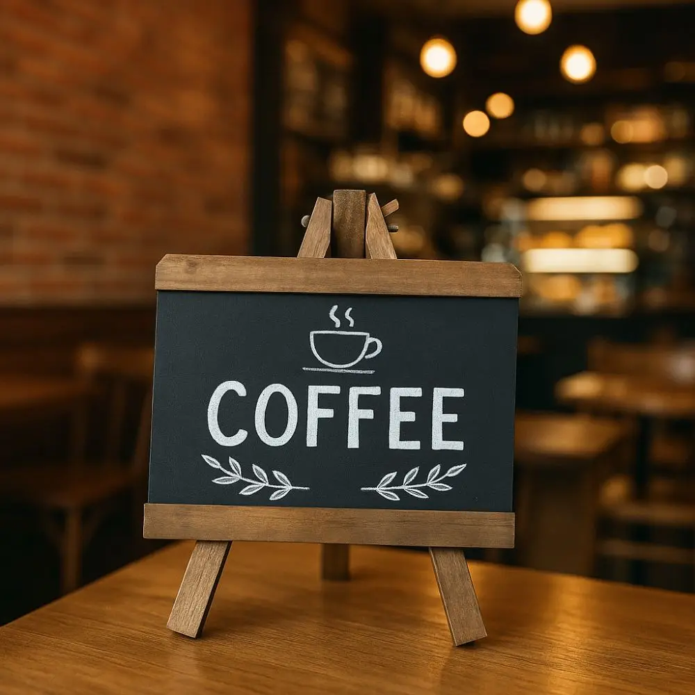 

Mini Retro Bar Chalkboard Nordic Style Multi-Function Small Wooden Blackboard Writing Board Collapsible Desktop Memo Board